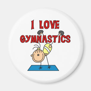 I Liebe Gymnastik Magnet