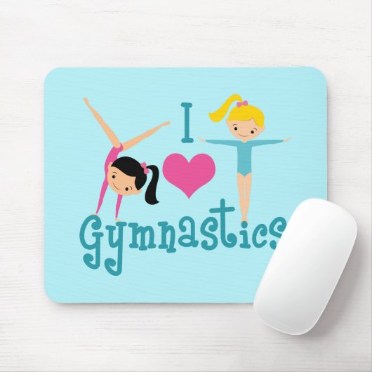 I Liebe Gymnastik Mousepad (Mit Mouse)