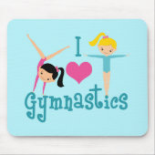 I Liebe Gymnastik Mousepad (Vorne)