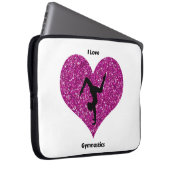 I Liebe Gymnastik Neopren Laptop Sleeve Bag (Vorne Rechts)