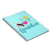 I Liebe Gymnastik Notizblock (Rechte Seite)