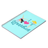 I Liebe Gymnastik Notizblock (Linke Seite)