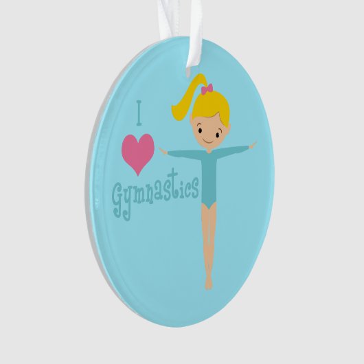 I Liebe Gymnastik Ornament (Vorderseite)