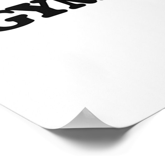 I Liebe Gymnastik Poster (Ecke)