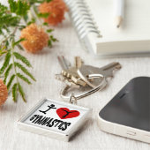 I Liebe-Gymnastik Schlüsselanhänger (Seite)