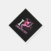 I Liebe Gymnastik Serviette (Ecke)