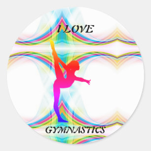 I Liebe Gymnastik Sticker