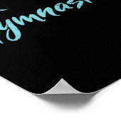 I Liebe Gymnastik Turniere Liebe Sportler Herz Poster (Ecke)