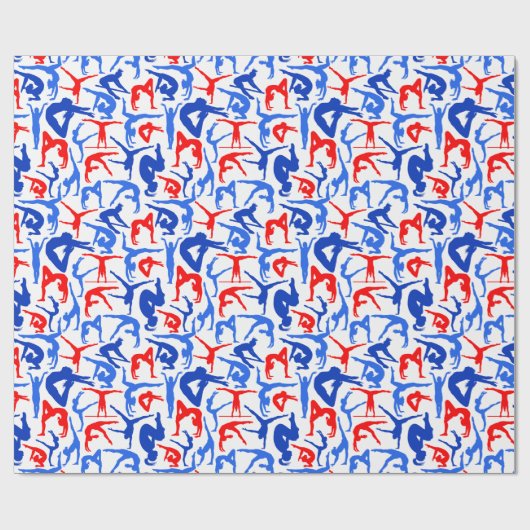 I LIEBE Gymnastik-Verpackungs-Papier-Rot, Weiß u. Geschenkpapier (Flach)