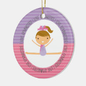 I LIEBE-GYMNASTIK Weihnachtsverzierung Keramik Ornament (Links)