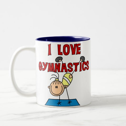 I Liebe-Gymnastik Zweifarbige Tasse (Links)