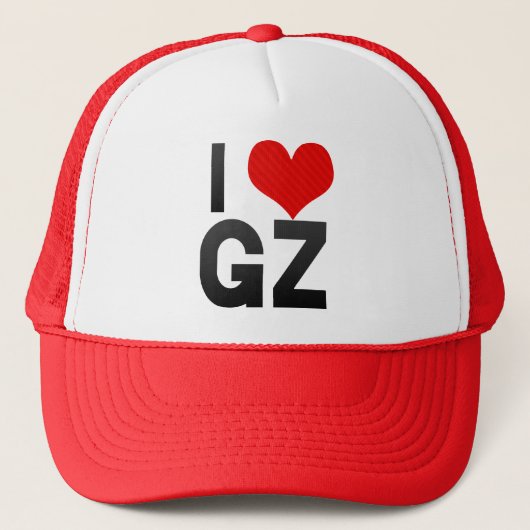 I Liebe GZ Truckerkappe (Vorderseite)