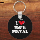 I Liebe Haarmetall Schlüsselanhänger (Vorderseite)