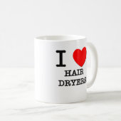 I Liebe-Haartrockner Kaffeetasse (VorderseiteRechts)