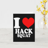I Liebe Hack Squat 1 Karte (Gelbe Blume)