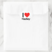 i Liebe hadley Herz-Aufkleber (Tasche)