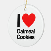 i Liebe Haferkekse Keramik Ornament (Links)