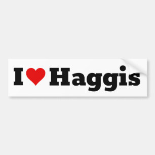 I Liebe Haggis Autoaufkleber