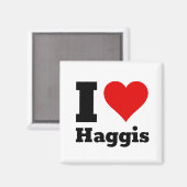 I Liebe Haggis Magnet (Vorderseite/Rückseite)