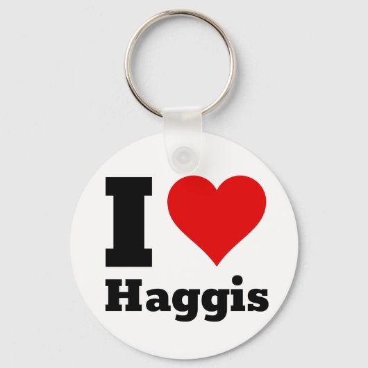 I Liebe Haggis Schlüsselanhänger (Vorderseite)