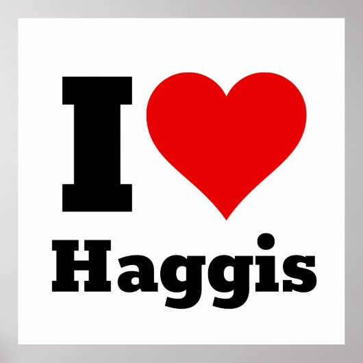I Liebe Haggis Square Sticker Poster (Vorne)