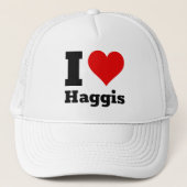 I Liebe Haggis Truckerkappe (Vorderseite)