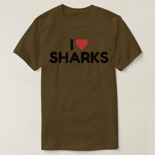 I Liebe Haie398 T-Shirt (Design vorne)