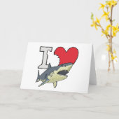 I Liebe Haie Karte (Gelbe Blume)