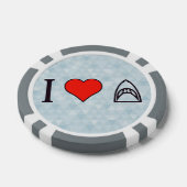 I Liebe Haie Pokerchips (Einzeln)