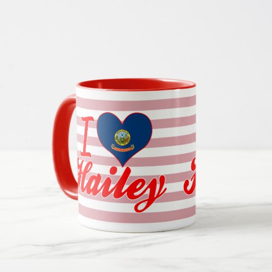 I Liebe Hailey, Idaho Tasse (Vorderseite Links)