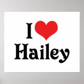 I Liebe Hailey Poster (Vorne)