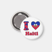 I Liebe Haiti Magnet (Vorderseite/Rückseite)