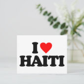 I LIEBE HAITI POSTKARTE (Stehend Vorderseite)
