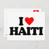 I LIEBE HAITI POSTKARTE (Vorne/Hinten)