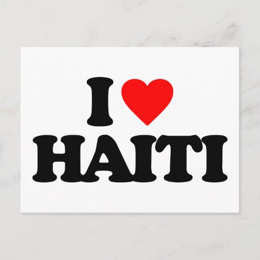 I LIEBE HAITI POSTKARTE (Vorderseite)