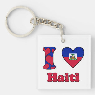 I Liebe Haiti Schlüsselanhänger