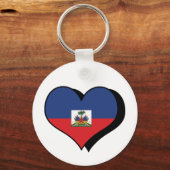 I Liebe Haiti Schlüsselanhänger (Vorderseite)