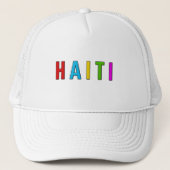 I Liebe Haiti Truckerkappe (Vorderseite)