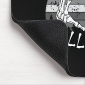 I Liebe Halloween Funny Bone Hands Skull Herz Retr Mousepad (Ecke)
