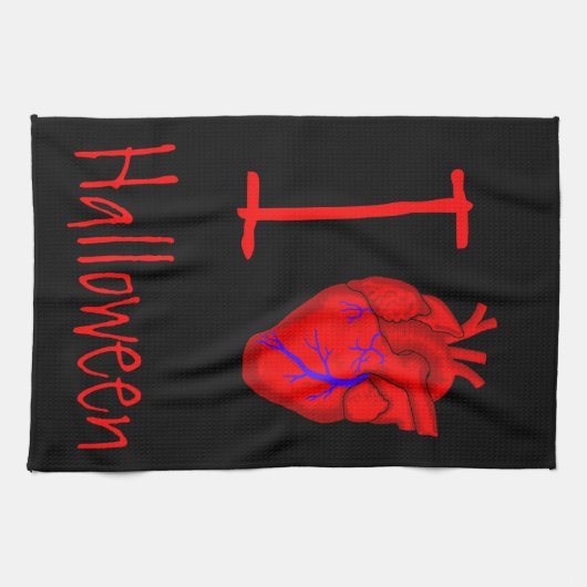 I Liebe Halloween Handtuch (Horizontal)