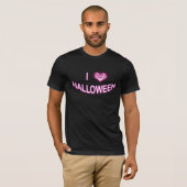 I Liebe Halloween (Herzstück der Liebe Batty) Lila T-Shirt (Vorne ganz)