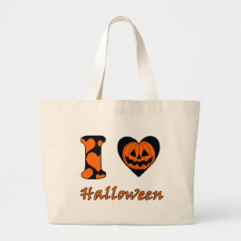 I Liebe Halloween Jumbo Stoffbeutel