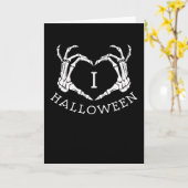I Liebe Halloween Karte (Gelbe Blume)
