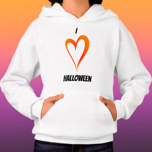 I Liebe Halloween - Kinderpullover Hoodie