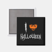 I Liebe Halloween Magnet (Vorderseite/Rückseite)