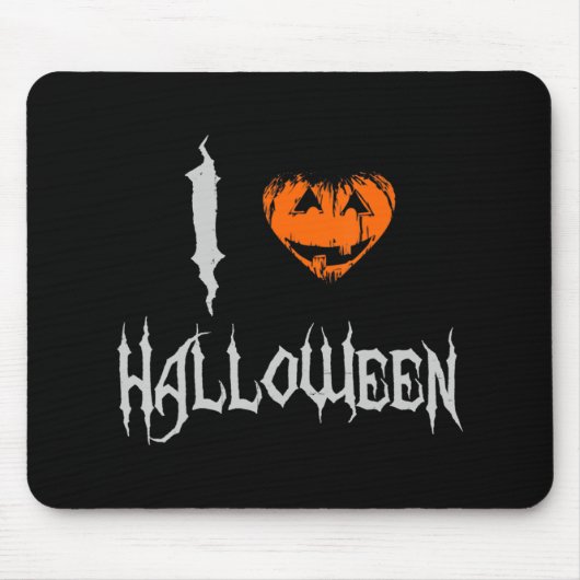 I Liebe Halloween Mousepad (Vorne)