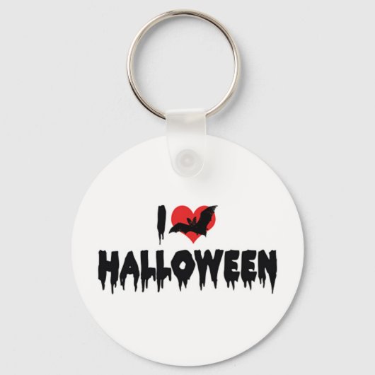 I Liebe Halloween Schlüsselanhänger (Vorderseite)