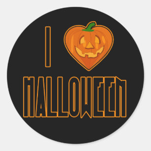 I Liebe Halloween Stickers