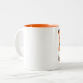 I Liebe Halloween Zweifarbige Tasse (Vorderseite Links)