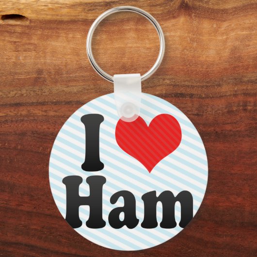 I Liebe Ham Schlüsselanhänger (Vorderseite)